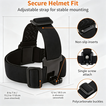 Camera Head Mount Strap