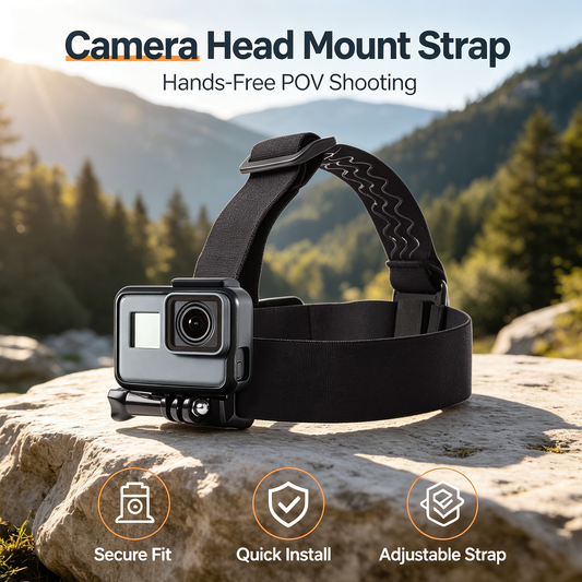 Camera Head Mount Strap