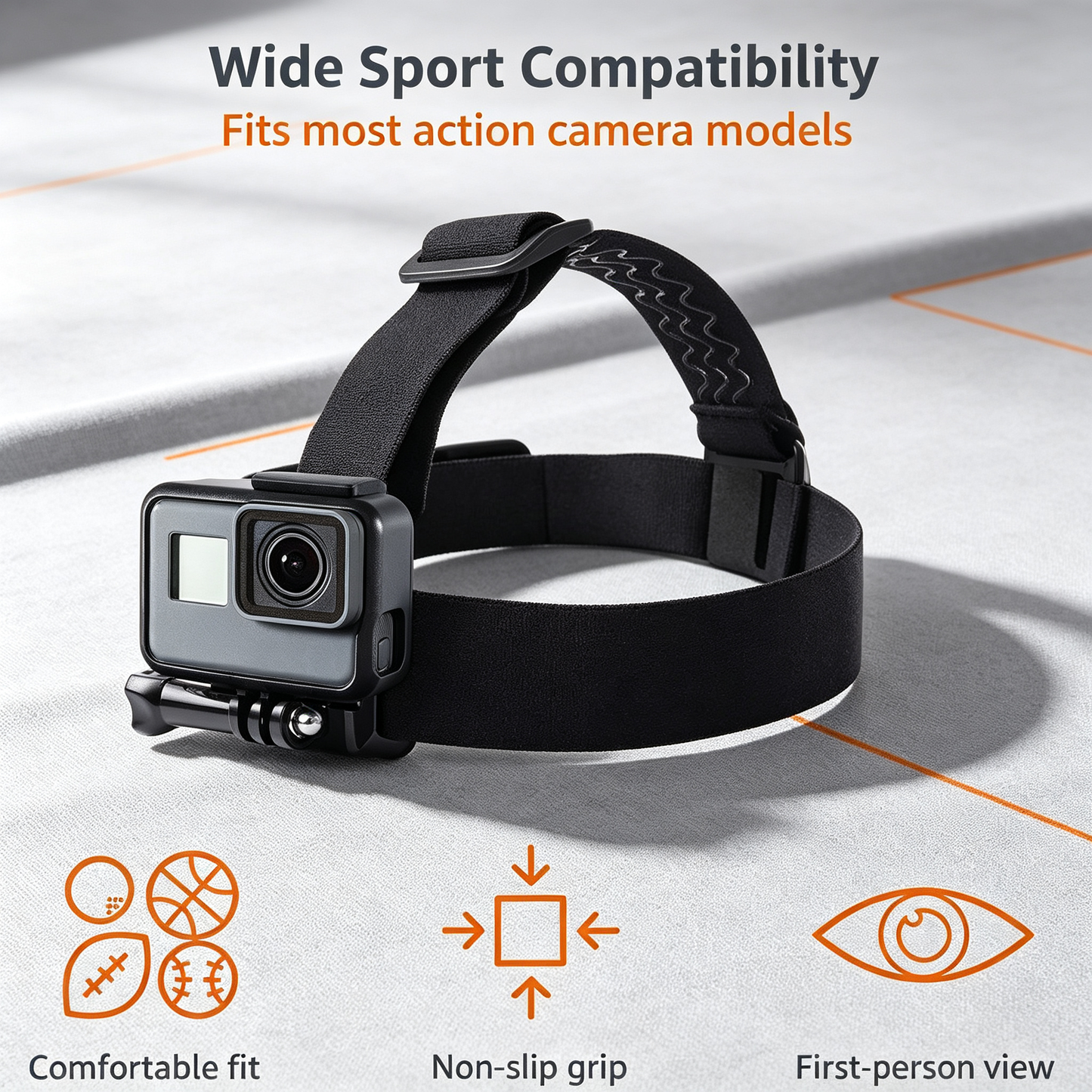 Camera Head Mount Strap