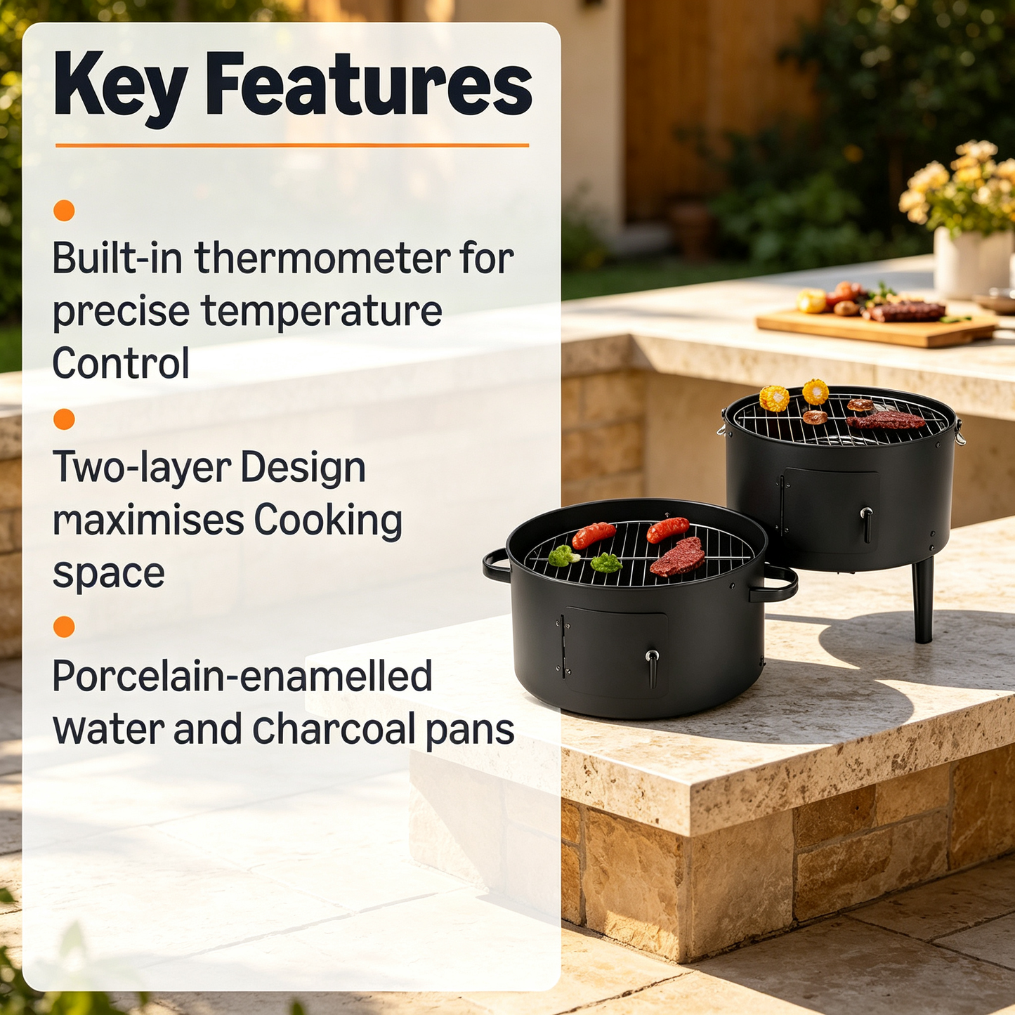 Vertical Charcoal Smoker